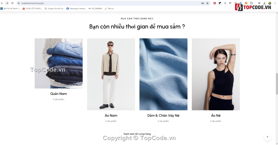 Website bán hàng,quần áo,thời trang